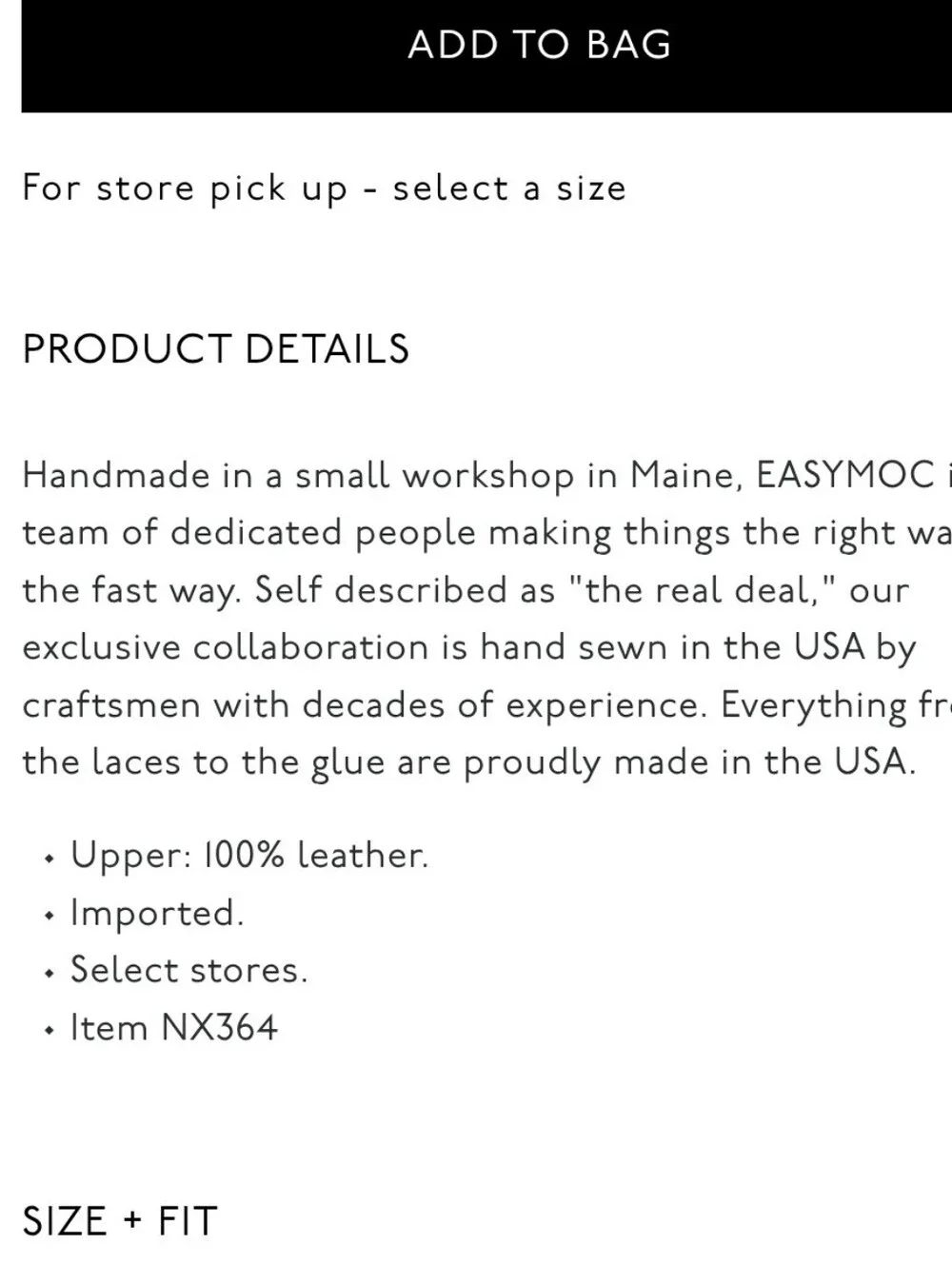 Madewell X EasyMoc Camp Moc - black